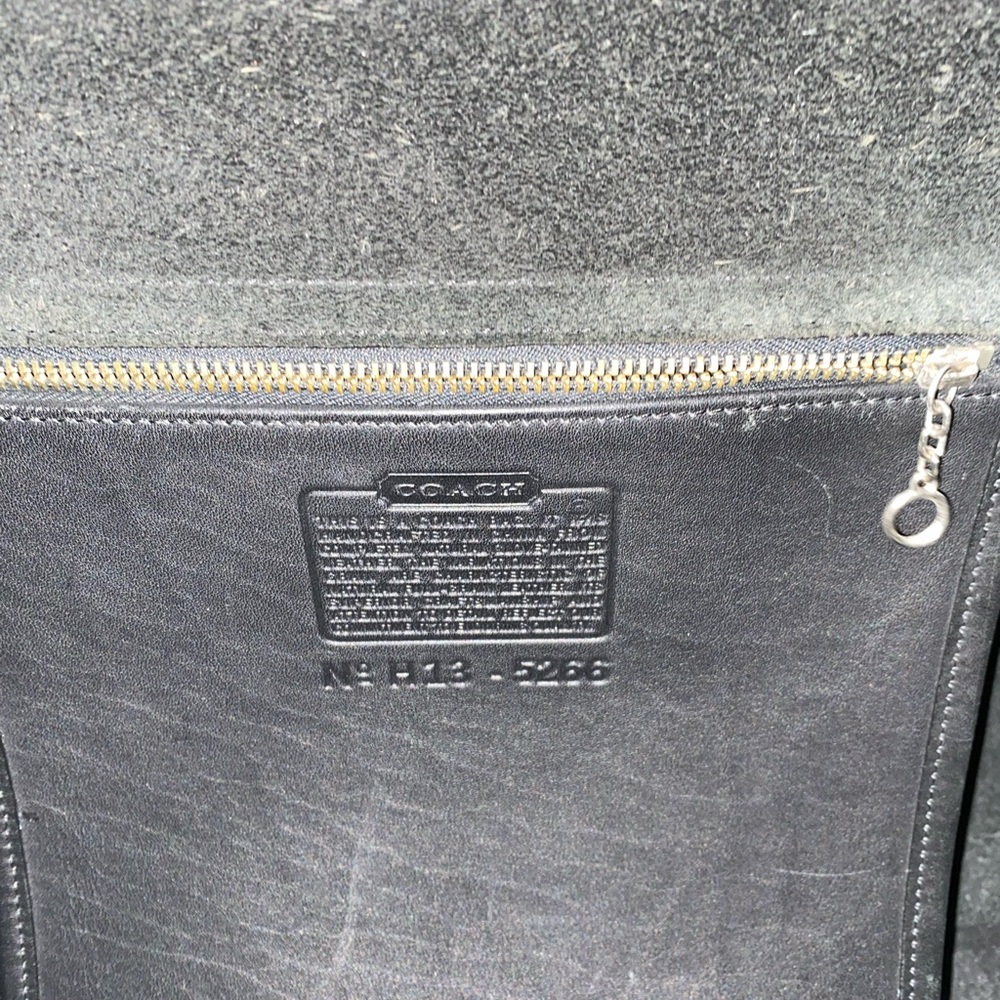 Vintage Black Leather Coach Beekman 5266 Messenger Laptop Briefcase Bag - Picture 5 of 16